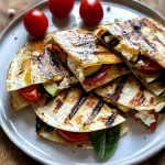 Grilled Mediterranean Veggie Quesadillas