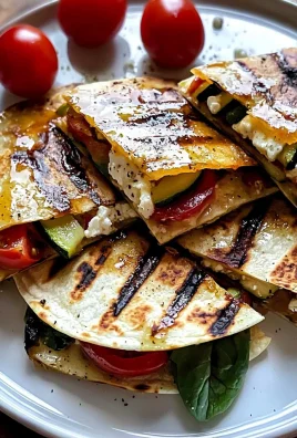 Grilled Mediterranean Veggie Quesadillas