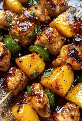 Jalapeno Peach Chicken Skewers