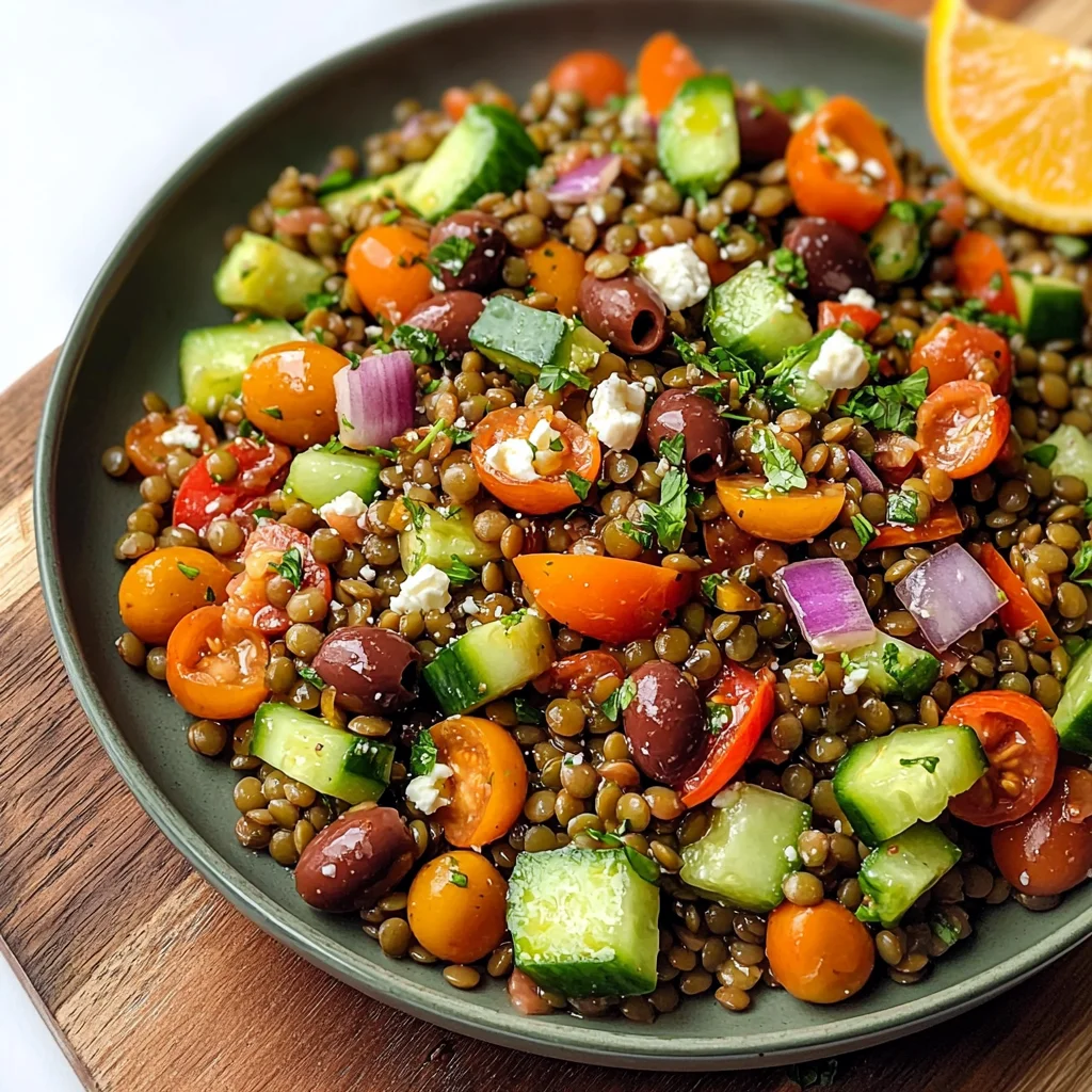 Mediterranean Lentil Salad