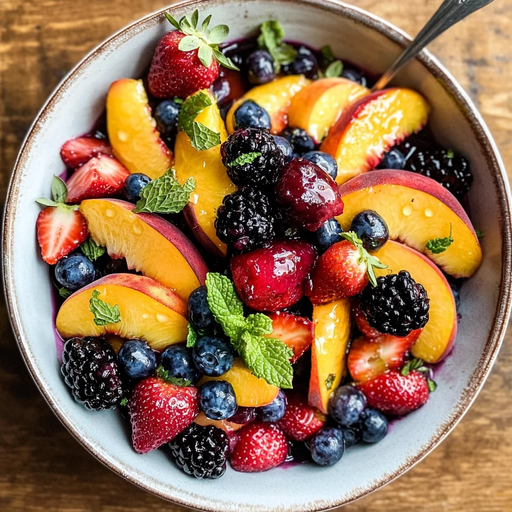 Peach Berry Fruit Salad