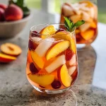 Peach Strawberry Cherry Summer Sangria