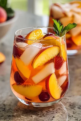 Peach Strawberry Cherry Summer Sangria