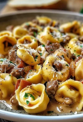 Philly Cheesesteak Tortellini Pasta