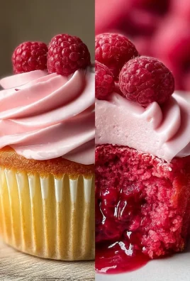 Raspberry Cupcakes with Raspberry Filling and Russian Buttercream