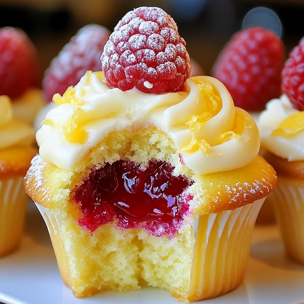 Raspberry Lemon Heaven Cupcakes