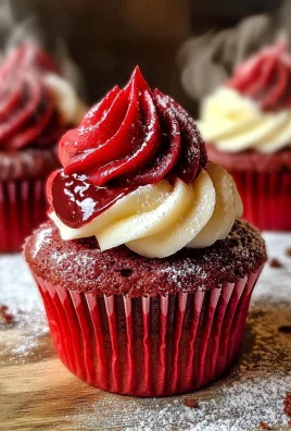 Red Velvet Molten Lava Cupcakes Recipe