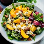 Simple Peach Feta Salad