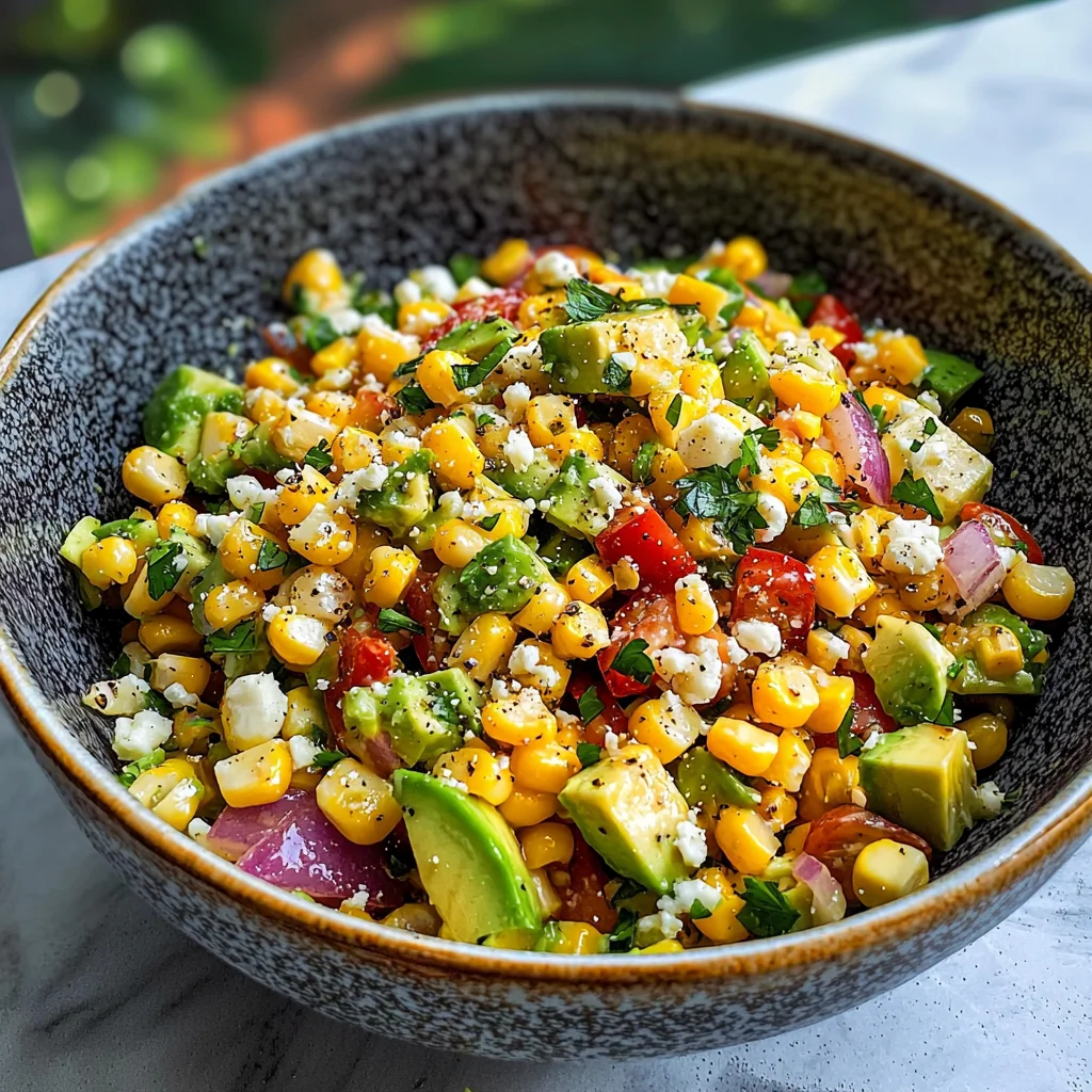Summer Corn Salad with Avocado