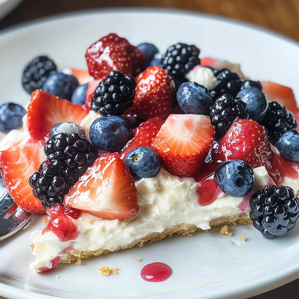 Triple Berry Cheesecake Fruit Salad