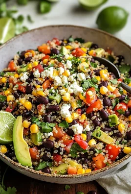Chili-Lime Quinoa Black Bean Salad with Corn