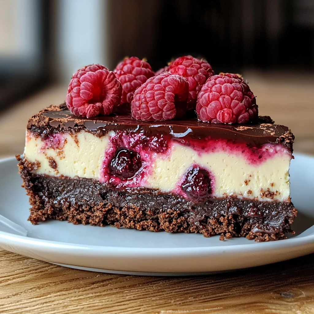 Himbeer-Brownie-Cheesecake: